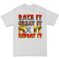 Dove Grey race it great it fix it repeat it Premium Tee - Zillion Design Studio