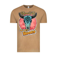 Vintage Camel blame it all on my roots bull skull black Vintage Tee - JahusDesignShop