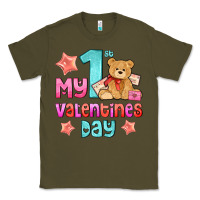 Army Green my first valentines day Classic Tee - AdoDesignShop
