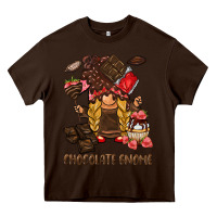 Chocolate Brown chocolate gnome Heavy Core Tee - BarkalooDesign