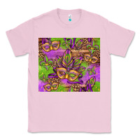 Bubblegum Pink mardi gras carnival masks and fleur de lis Classic Tee - Jasminsmagicworld