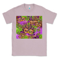 Lilac mardi gras carnival masks and fleur de lis Classic Tee - Jasminsmagicworld