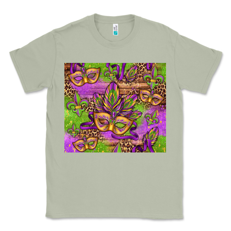 Mardi Gras Carnival Masks And Fleur De Lis Classic Tee by Jasminsmagicworld | Teevron
