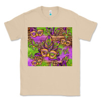 Mushroom mardi gras carnival masks and fleur de lis Classic Tee - Jasminsmagicworld