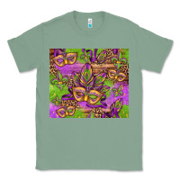 Sage mardi gras carnival masks and fleur de lis Classic Tee - Jasminsmagicworld