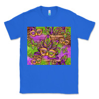 True Royal mardi gras carnival masks and fleur de lis Classic Tee - Jasminsmagicworld