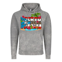 Cloud Rock puerto rico and flowers with frog Vintage Hoodie - AdoDesignShop
