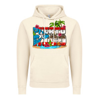Vintage Artic puerto rico and flowers with frog Vintage Hoodie - AdoDesignShop