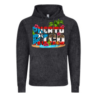 Vintage Black puerto rico and flowers with frog Vintage Hoodie - AdoDesignShop