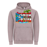 Vintage Zinc puerto rico and flowers with frog Vintage Hoodie - AdoDesignShop