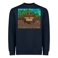 Navy preview custom cactus and sunflowers leopard turquoise Heavyweight Sweatshirt - Artiststas