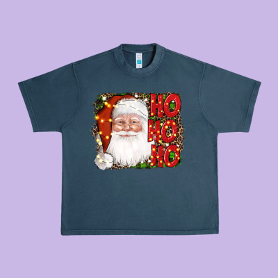 Christmas Ho Ho Ho Santa Clause Urban Heavy Tee Designed By Adodesignshop