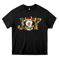 Black husky christmas joy Heavy Core Tee - RanaPortraitStore