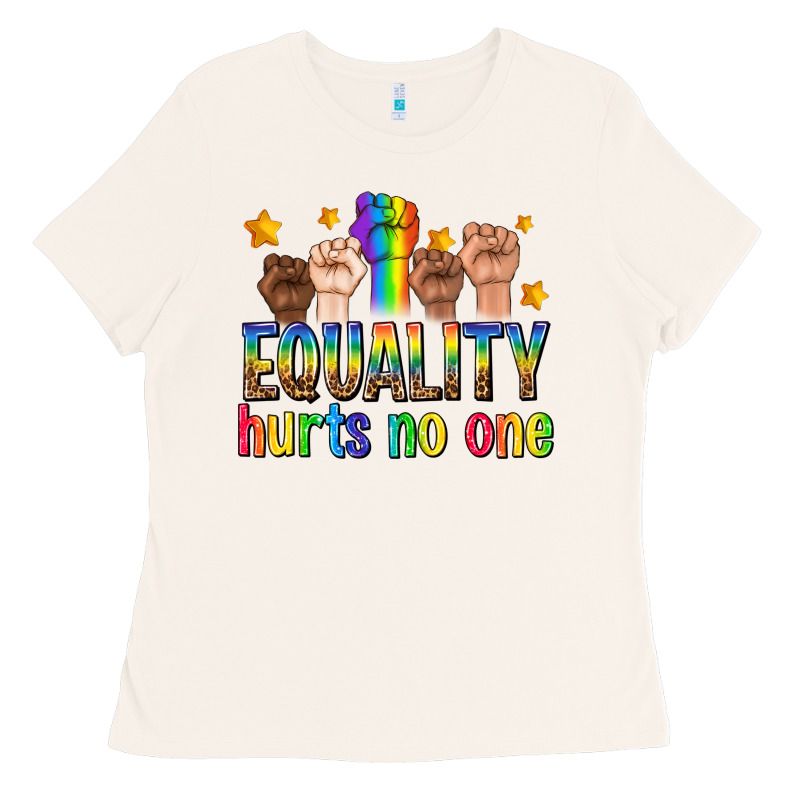 Equality Hurts No One With Fists Ladies Tee by texasbilliewilder | Teevron