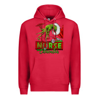 Cardinal grinch hand nurse educator Premium Hoodie - NancyCooperArtShop