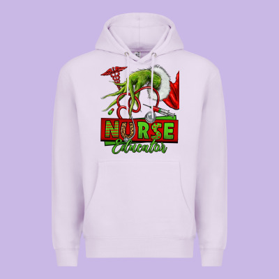 Grinch Hand Nurse Educator Premium Hoodie Designed By Nancycooperartshop