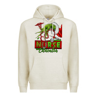 Oatmeal Heather grinch hand nurse educator Premium Hoodie - NancyCooperArtShop
