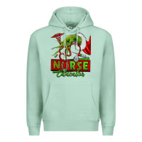 Seafoam grinch hand nurse educator Premium Hoodie - NancyCooperArtShop