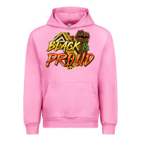 Fuchsia Pink Black and proud Urban Hoodie - HowdyJamesFarm