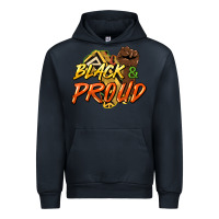 Navy Black and proud Urban Hoodie - HowdyJamesFarm