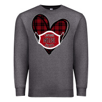 Charcoal Heather Can't mask my love for you Premium Sweatshirt - Bettercallsaul