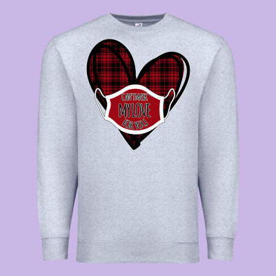 Can't Mask My Love For You Premium Sweatshirt Designed By Bettercallsaul