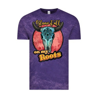 Cloud Purple blame it all on my roots white Vintage Tee - JahusDesignShop