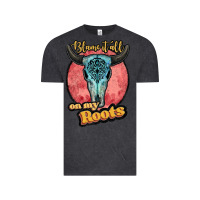 Vintage Black blame it all on my roots white Vintage Tee - JahusDesignShop
