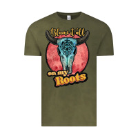 Vintage Olive blame it all on my roots white Vintage Tee - JahusDesignShop