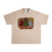 French Oak merry and bright with tree's Urban Heavy Tee - AdoDesignShop
