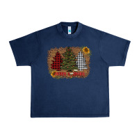 Navy merry and bright with tree's Urban Heavy Tee - AdoDesignShop