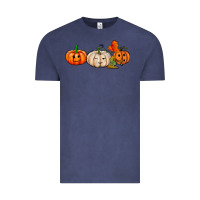 Vintage Denim pumpkins face Vintage Tee - AdoDesignShop