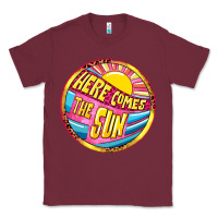 Burgundy Here comes the sun Classic Tee - NancyCooperArtShop