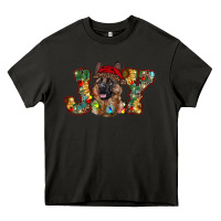 Asphalt german shepherd christmas joy Heavy Core Tee - RanaPortraitStore