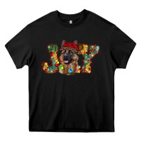 Black german shepherd christmas joy Heavy Core Tee - RanaPortraitStore