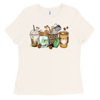 Bone latte coffee cups Ladies Tee - Zillion Design Studio