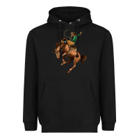 Black Bucking Bronco Rodeo Heavyweight Hoodie - Bettercallsaul