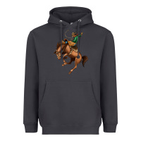 Smoke Bucking Bronco Rodeo Heavyweight Hoodie - Bettercallsaul