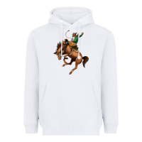 Bucking Bronco Rodeo Heavyweight Hoodie | Teevron