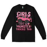 Black girls like monster trucks too Long Sleeve Tee - MaliasSmallBusiness