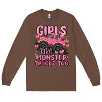 Chestnut girls like monster trucks too Long Sleeve Tee - MaliasSmallBusiness