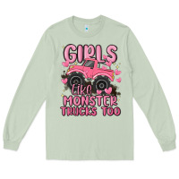 Matcha girls like monster trucks too Long Sleeve Tee - MaliasSmallBusiness