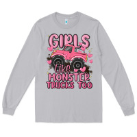 Moon Dust girls like monster trucks too Long Sleeve Tee - MaliasSmallBusiness