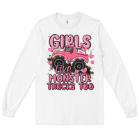 White girls like monster trucks too Long Sleeve Tee - MaliasSmallBusiness