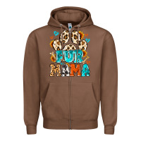 Chestnut fur mama Zipper Hoodie - MaliasSmallBusiness