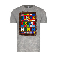 Cloud Rock hispanic haritage month flags with background Vintage Tee - BundleAndBundleShop