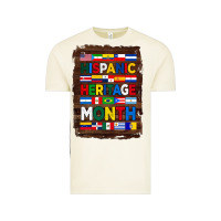 Vintage Arctic hispanic haritage month flags with background Vintage Tee - BundleAndBundleShop