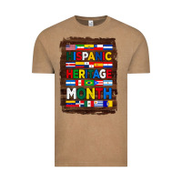 Vintage Coffee hispanic haritage month flags with background Vintage Tee - BundleAndBundleShop