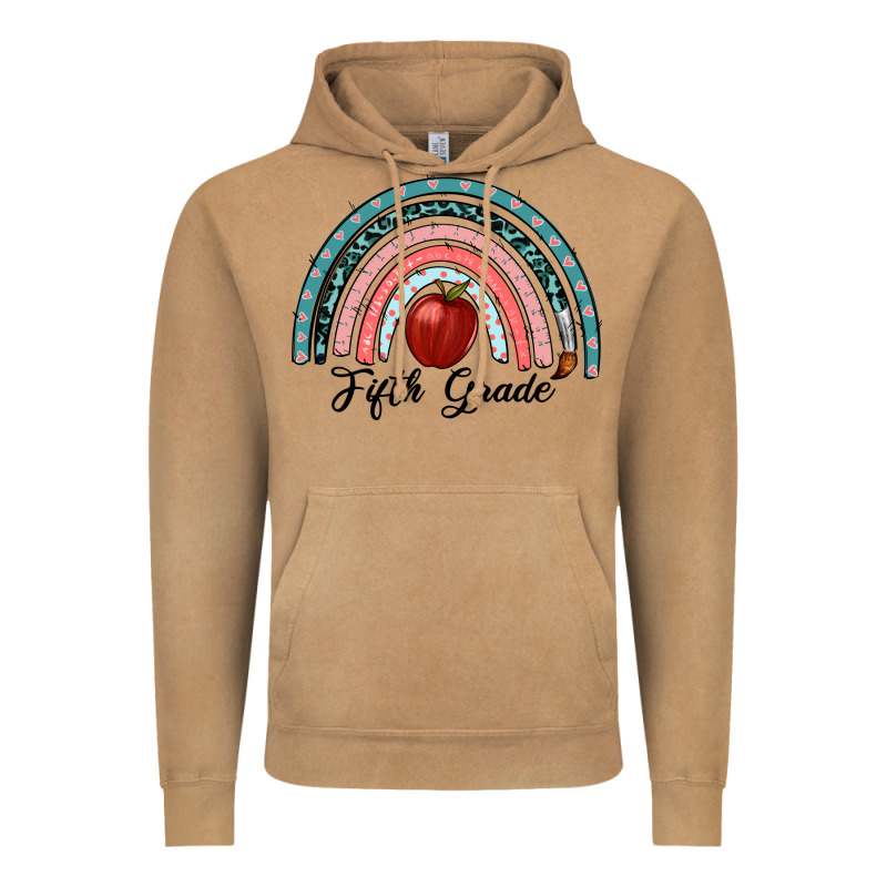 Fifth Grade Rainbow Vintage Hoodie by RanaPortraitStore | Teevron