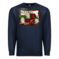 Navy happy holidays gnomes Christmas Truck Premium Sweatshirt - Bettercallsaul